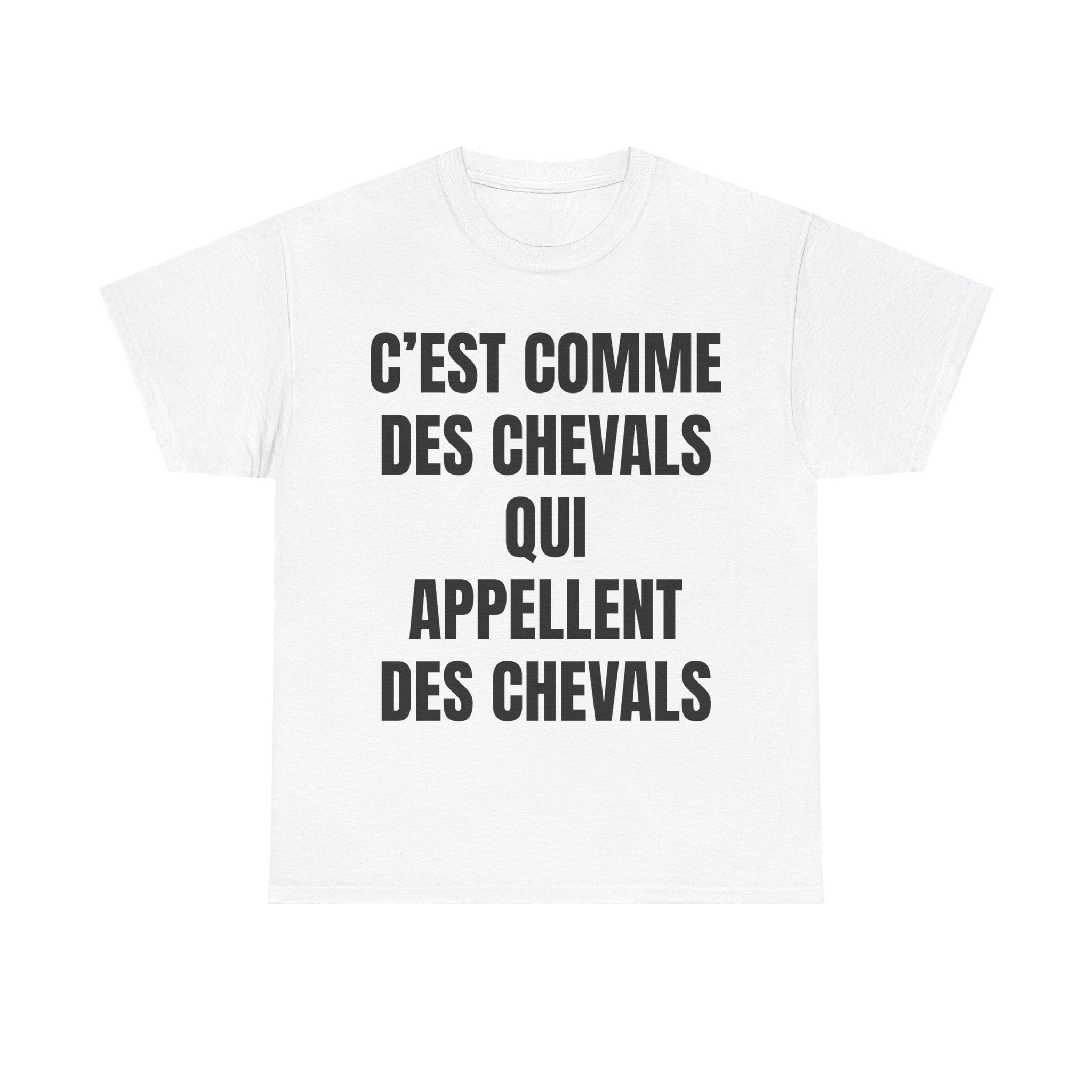 T-shirt Chevals qui appellent des chevals