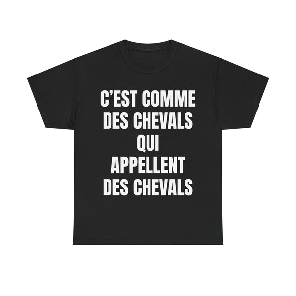 T-shirt Chevals qui appellent des chevals